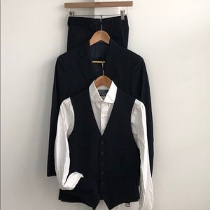 Rugby Ralph Lauren three-piece wool navy suit